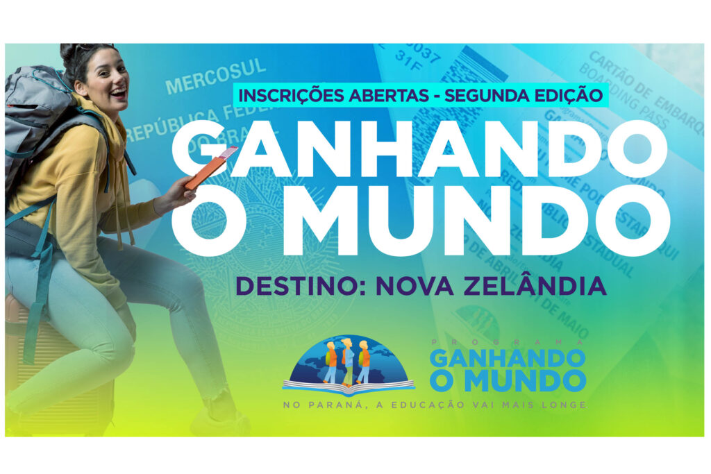 Ganhando o Mundo levará 100 alunos do Paraná para Nova Zelândia; inscrições estão abertas